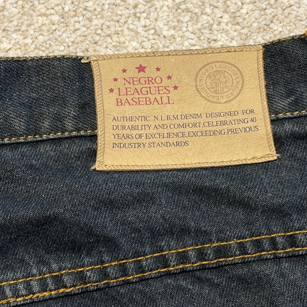 Negro League Baseball Museum NLBM NLBPA MLB Embroidered Denim Jacket Pants Set - Picture 13 of 16
